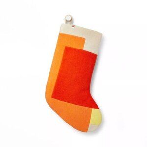 Lego Collection X Target Christmas Stocking Color Block Felt Orange Red 20"